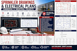 design sprinkler drawings electrical plans commercial industrial projects
