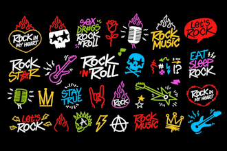 create classic band or musician logo design