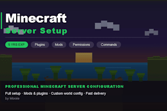 create you a minecraft server