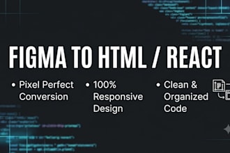 convert figma to html css or figma to react responsively