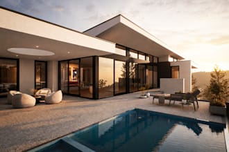 do photorealistic exterior 3d renders of your 3d model in d5
