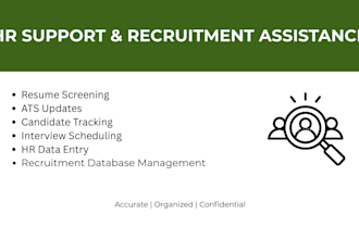 provide HR support and recruitment assistance