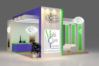 design 3d trade show exhibition booth and expo stall