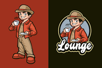 design a modern lounge logo for bars, cafés and nightclubs