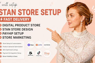 do stan store setup, digital product, stan store marketing, stan store design