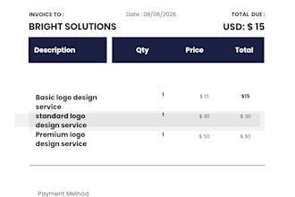 design professional invoice and bill in canva