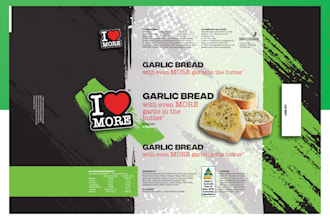 design food packaging, pouch, box and label design