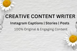 create instagram captions and content