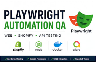 build playwright automation tests for your website or shopify store