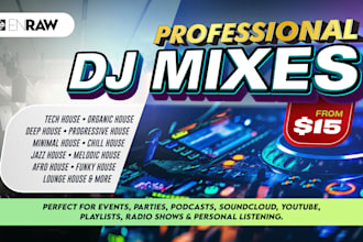 create a custom dj mix for all house music genres