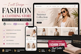 design a streetwear apparel and fashion brand website using woocommerce