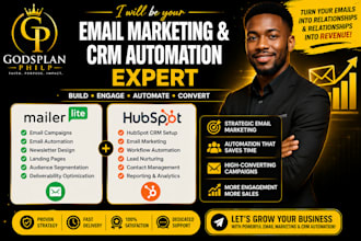 mailerlite email marketing, hubspot crm expert, email campaign, email automation