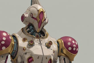 illustrate your mecha, robot and armored characters