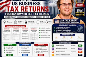 file US business tax returns foreign owned llc tax filings irs compliant docs