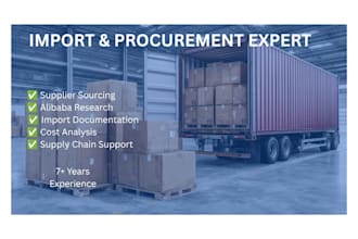 source reliable suppliers and manage procurement