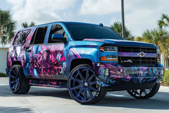 design professional car wrap, van wrap any vehicle wrap