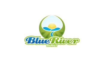 make top quality exclusive logo for blue river market