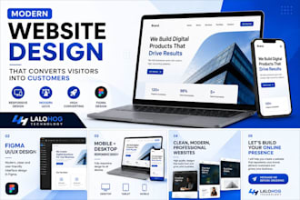 design, redesign, a modern responsive website in figma or wordpress