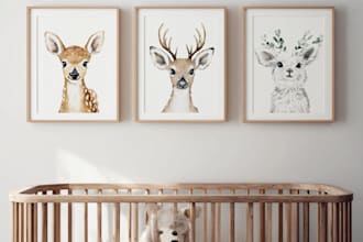 design nursery kids wall art for your home and stores