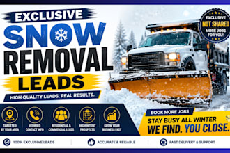 generate exclusive snow removal leads for contractors