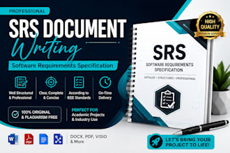 create srs, brd, uml diagrams, and software documentation