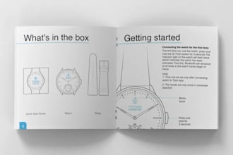 create user manual, step by step instruction user guide and assembly instruction