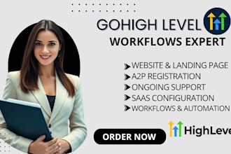 be your gohighlevel expert setup automation workflow ghl website sales funnel