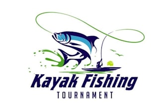 design eye candy kayak fishing tournaments logo