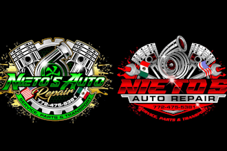 design creative beautiful auto repair logo for you in just 1 day