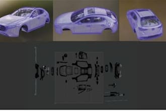 design and model realistic or stylized 3d vehicles and cars