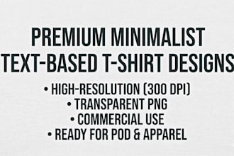 design minimalist text based typography t shirt designs