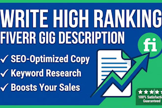 write high ranking fiverr gig description