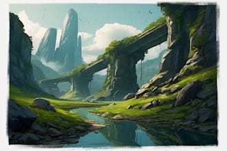 draw fantasy concept art or illustration