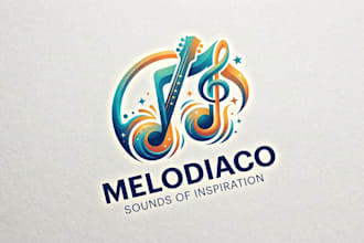 design a creative musical note logo for your brand
