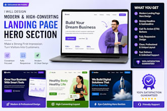 design and develop a modern landing page