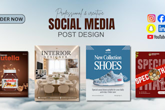 created social media ads post by canva