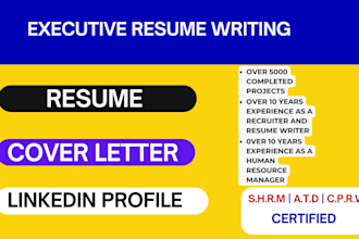 write an ats optimized executive resume for director, vp and c level roles