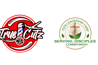design superb modern christian and barber shop logo with express delivery