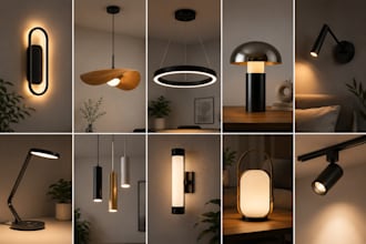 design led lights, smart lamps, wall lights, pendant lights, and modern light