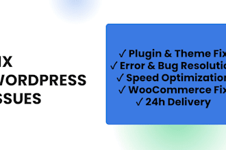 fix wordpress issues, fix wordpress errors, bugs, fix wordpress website