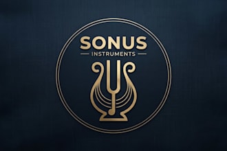 design a professional music instrument logo for your brand