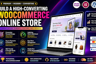 design and develop a premium woocommerce online with pro
