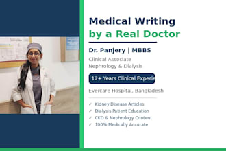 write medical articles and blogs mbbs 12 years of clinical experience