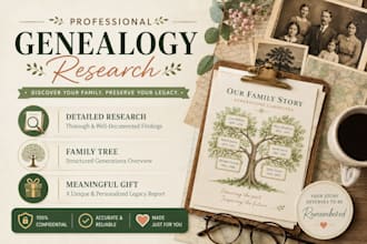 do genealogy research for your detailed family histrory