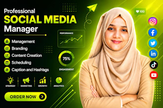 be your social media marketing manager and content creator