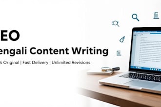write engaging bengali facebook posts and SEO content