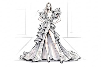 draw a fashion illustration
