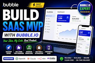 build your saas mvp with bubble io