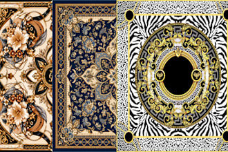 create scarf bandana shawl pattern design