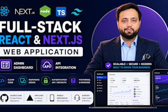 build a full stack react nextjs webapp with API integration